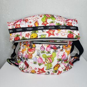 LeSportsac Tokidoki White Multicolor Character Print Backpack
